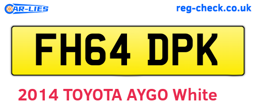 FH64DPK are the vehicle registration plates.