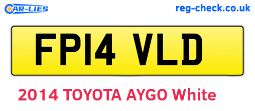 FP14VLD are the vehicle registration plates.