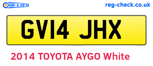 GV14JHX are the vehicle registration plates.