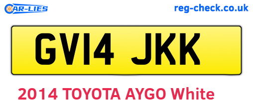 GV14JKK are the vehicle registration plates.