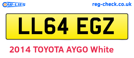 LL64EGZ are the vehicle registration plates.