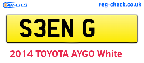 S3ENG are the vehicle registration plates.