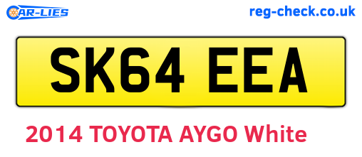 SK64EEA are the vehicle registration plates.