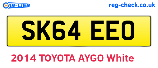 SK64EEO are the vehicle registration plates.