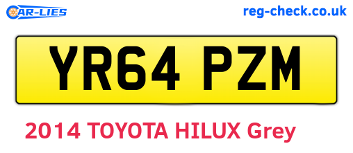 YR64PZM are the vehicle registration plates.