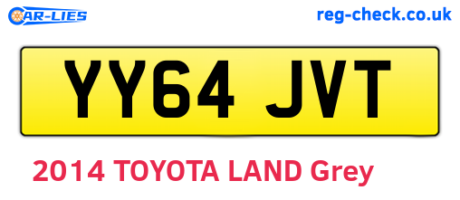 YY64JVT are the vehicle registration plates.