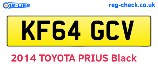KF64GCV are the vehicle registration plates.