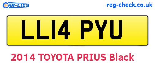 LL14PYU are the vehicle registration plates.