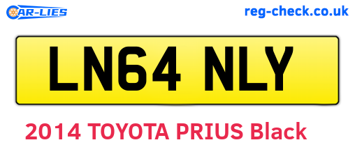 LN64NLY are the vehicle registration plates.