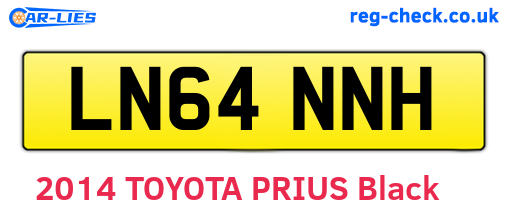 LN64NNH are the vehicle registration plates.
