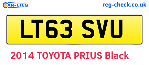 LT63SVU are the vehicle registration plates.