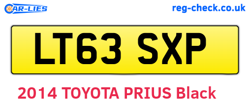 LT63SXP are the vehicle registration plates.