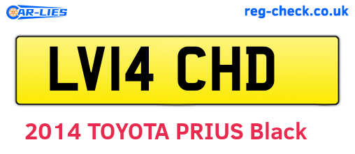 LV14CHD are the vehicle registration plates.