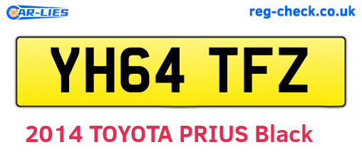 YH64TFZ are the vehicle registration plates.