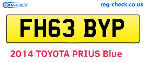 FH63BYP are the vehicle registration plates.