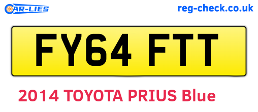 FY64FTT are the vehicle registration plates.