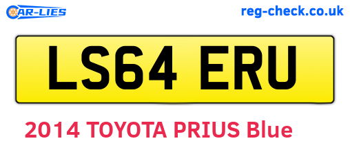 LS64ERU are the vehicle registration plates.