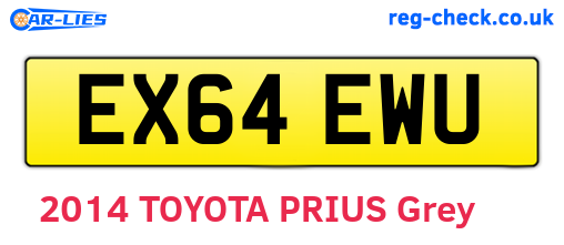 EX64EWU are the vehicle registration plates.