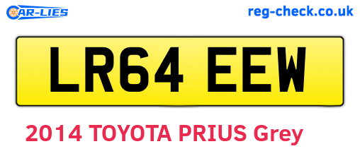 LR64EEW are the vehicle registration plates.