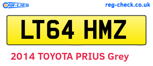LT64HMZ are the vehicle registration plates.