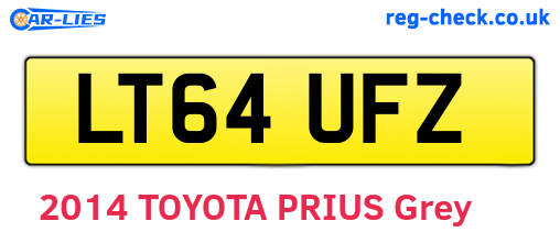 LT64UFZ are the vehicle registration plates.