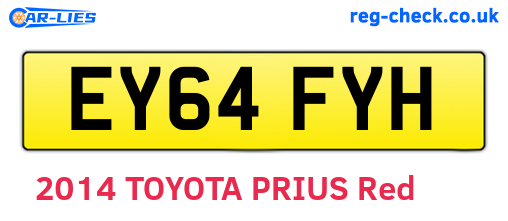EY64FYH are the vehicle registration plates.