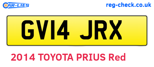GV14JRX are the vehicle registration plates.