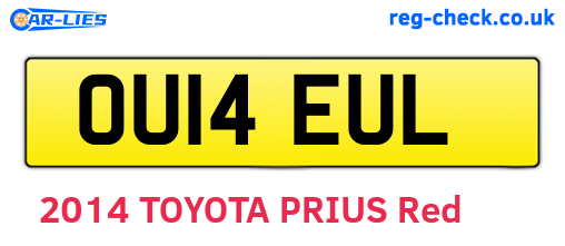 OU14EUL are the vehicle registration plates.
