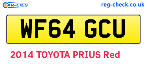 WF64GCU are the vehicle registration plates.