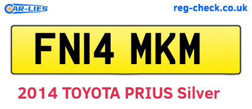 FN14MKM are the vehicle registration plates.