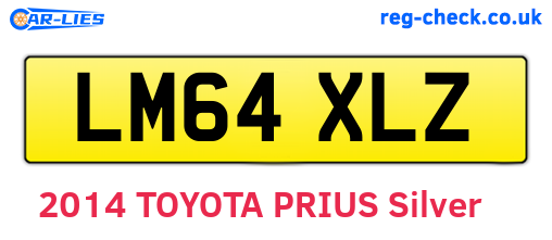 LM64XLZ are the vehicle registration plates.