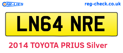 LN64NRE are the vehicle registration plates.