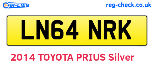 LN64NRK are the vehicle registration plates.