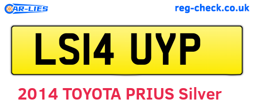 LS14UYP are the vehicle registration plates.