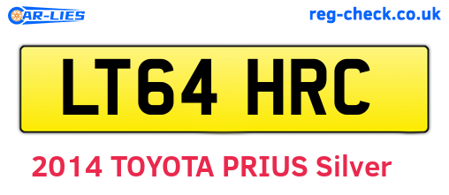 LT64HRC are the vehicle registration plates.