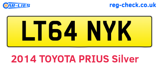 LT64NYK are the vehicle registration plates.