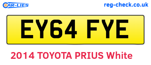 EY64FYE are the vehicle registration plates.