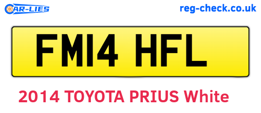 FM14HFL are the vehicle registration plates.