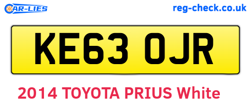 KE63OJR are the vehicle registration plates.