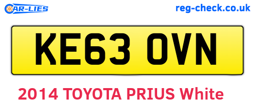 KE63OVN are the vehicle registration plates.