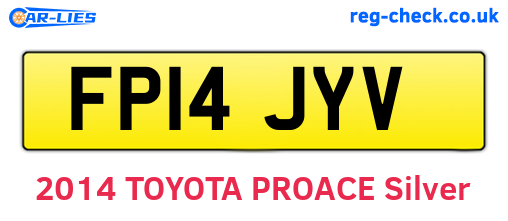FP14JYV are the vehicle registration plates.