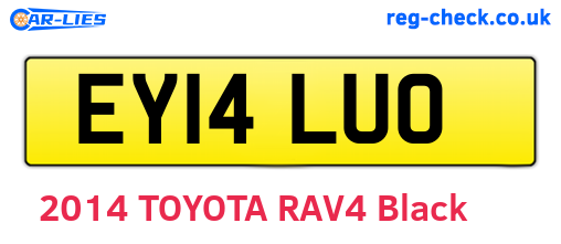 EY14LUO are the vehicle registration plates.