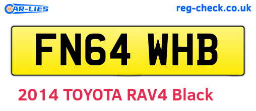 FN64WHB are the vehicle registration plates.