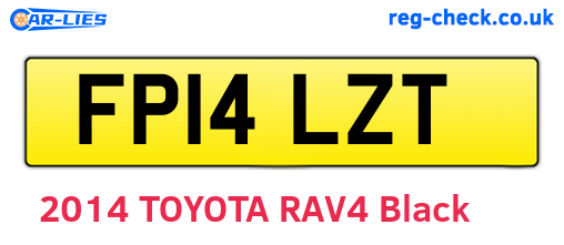 FP14LZT are the vehicle registration plates.