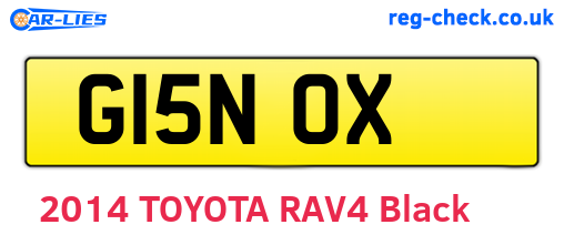 G15NOX are the vehicle registration plates.