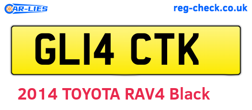 GL14CTK are the vehicle registration plates.