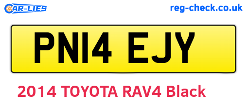 PN14EJY are the vehicle registration plates.