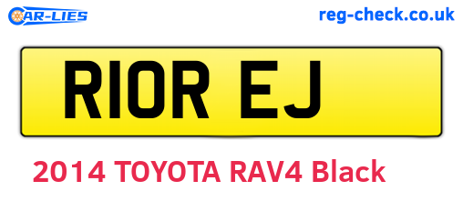 R10REJ are the vehicle registration plates.