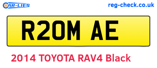R20MAE are the vehicle registration plates.