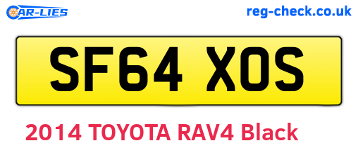 SF64XOS are the vehicle registration plates.